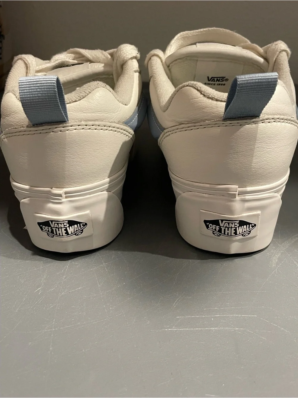 Vans Kids White Low-Top Skate Sneakers